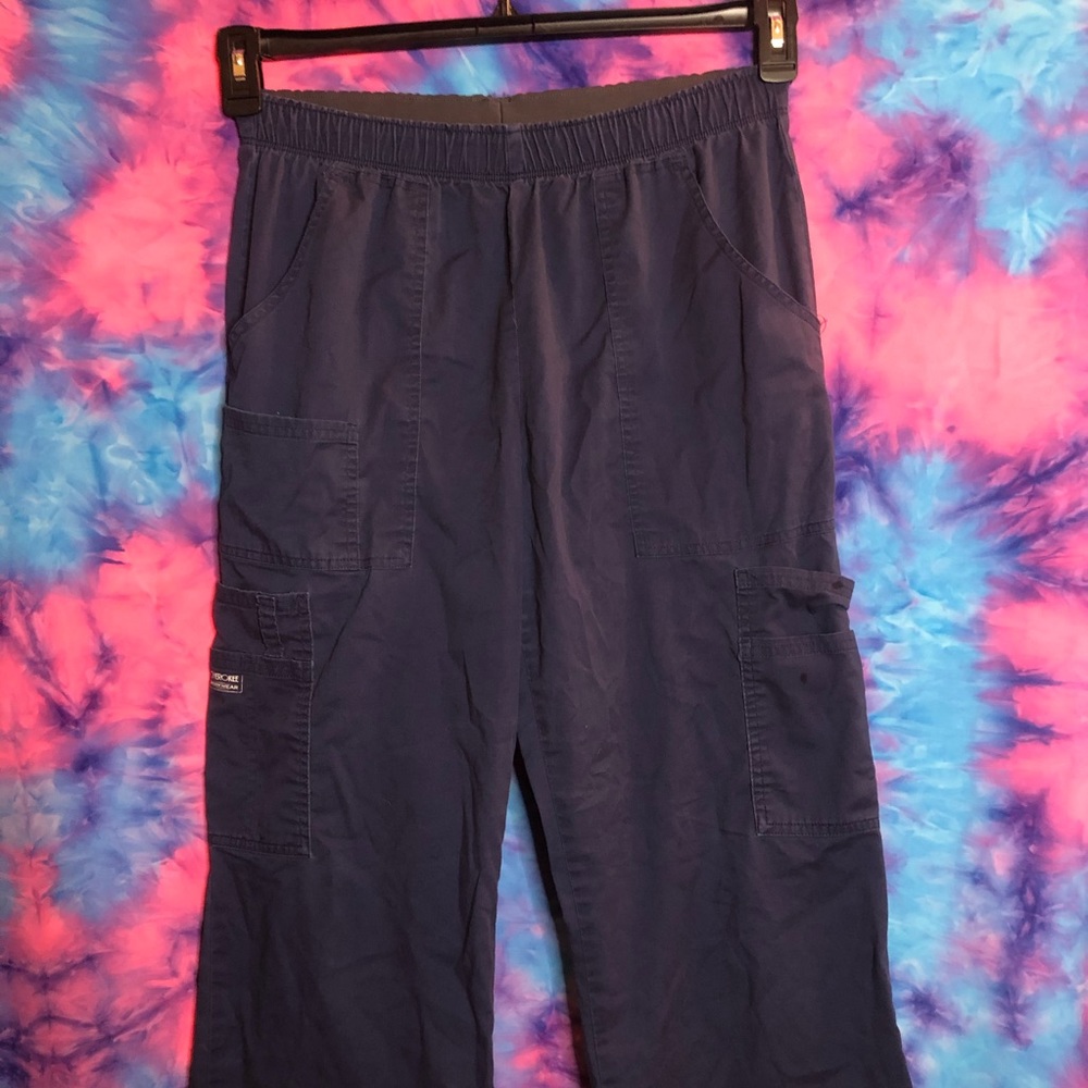 🦋Cherokee Navy Blue scrub bottoms size M